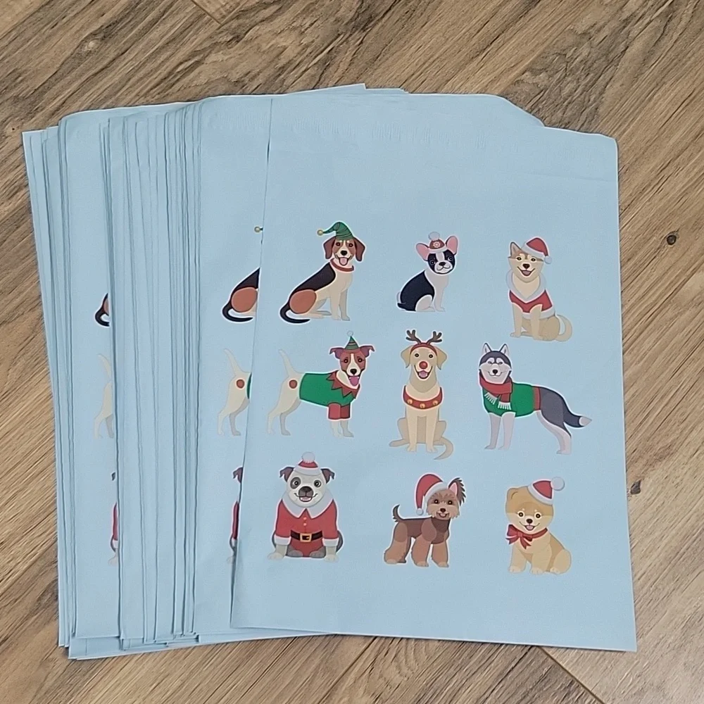 Upaknship Holiday Dog 60 Polymailers